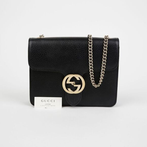 Interlocking Chain Shoulder Crossbody Bag